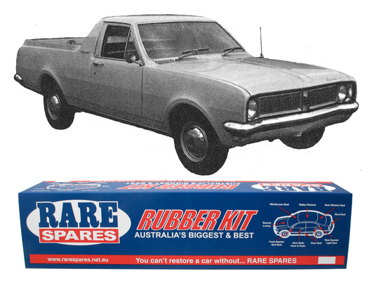 Body Rubber Kit Holden HK HT HG Kingswood Ute (Black) - HK8