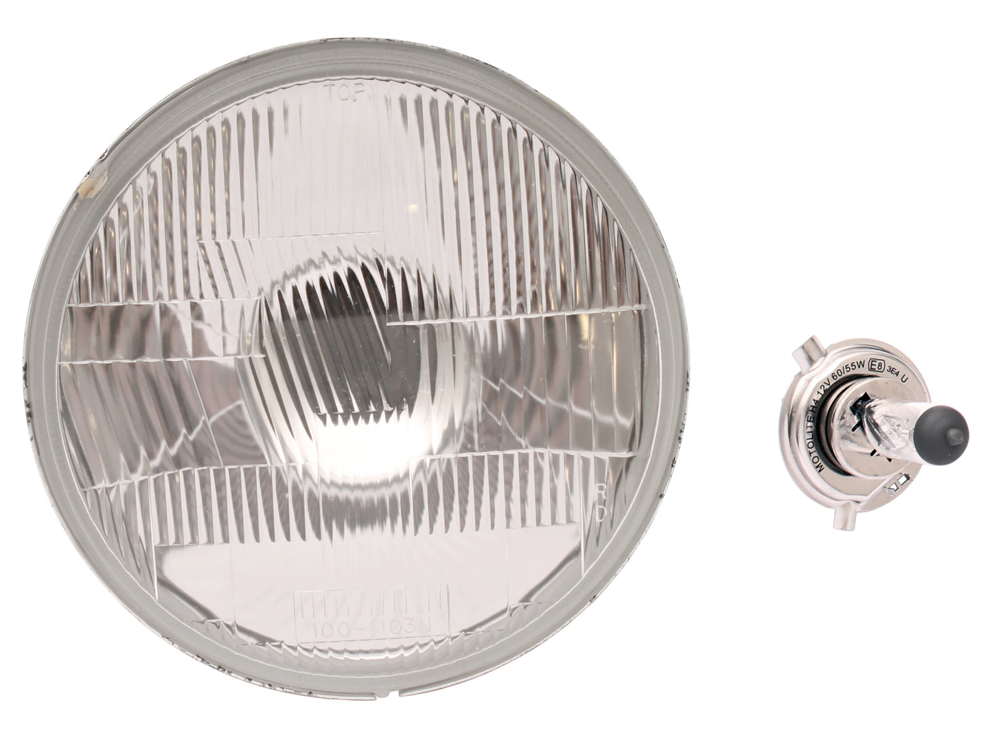 Headlight Halogen Conversion 7" Round H4 60/55w Without Parker - HLA1008BB