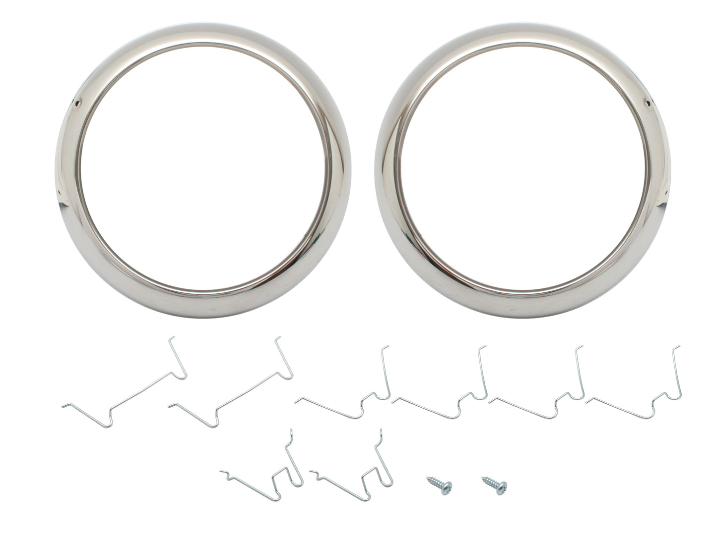 Headlight Rims Chrome Suit Some 48 FJ Pair - HLR1009