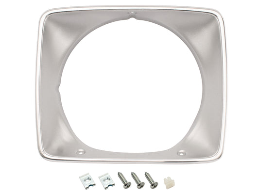 Holden Headlight Surround Rim x1 HJ HX HZ Silver Belmont Kingswood head light - HLR1000D