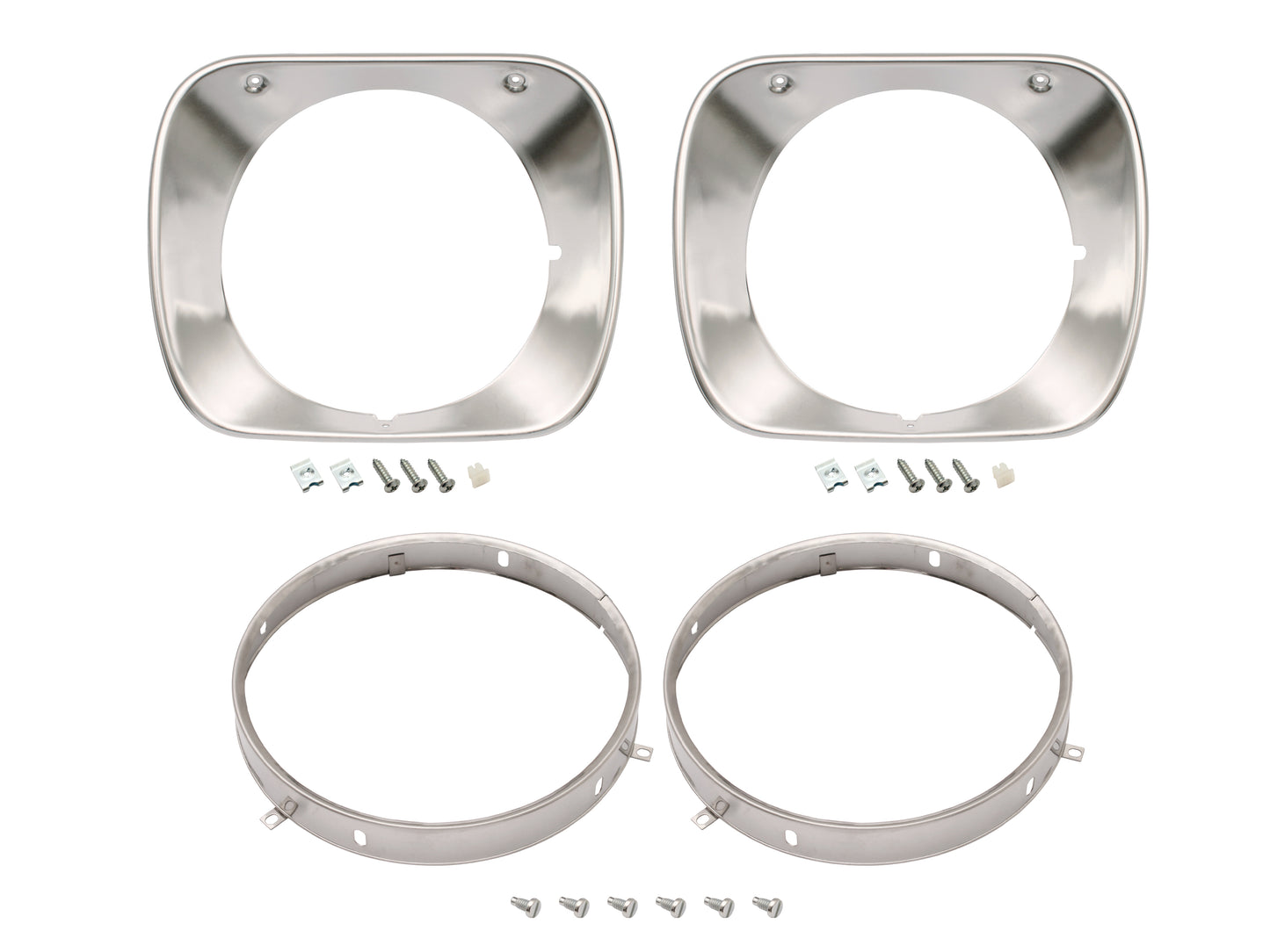 Headlight Rim Kit Inner & Outer L&R HJ HX HZ Tonner Anodise - HLRKHJTA