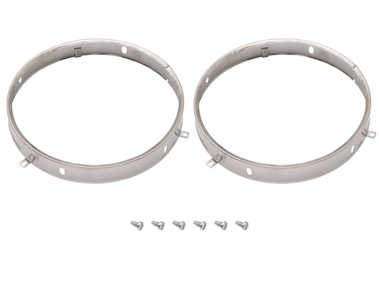 Headlight Retaining Rim Kit HJ HZ LJ LH LX 7" Pair - HLR1010