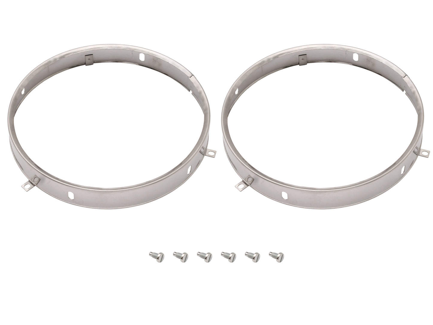 Headlight Rim Kit Inner & Outer Left & Right HJ HX HZ Belmont Kingswood Silver - HLRKHJS