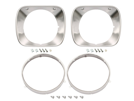 Headlight Rim Kit IInner & Outer L&R HQ All Single Anodis - HLRKHQA