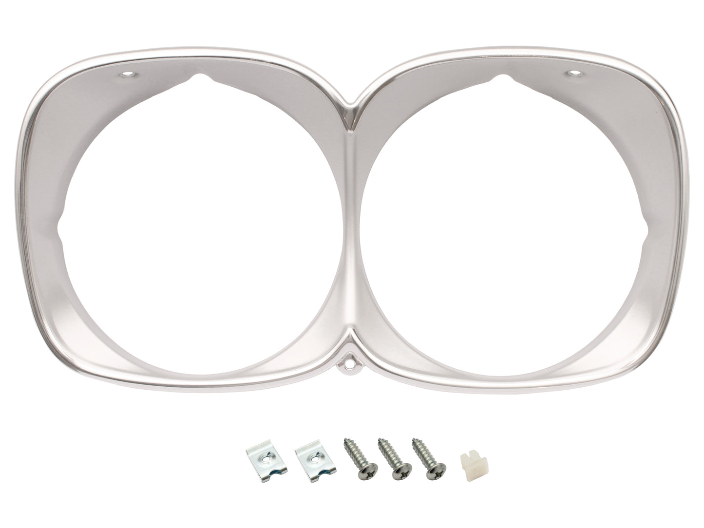 Headlight Rim Twin HQ Premier & LS Silver - HLR1008A