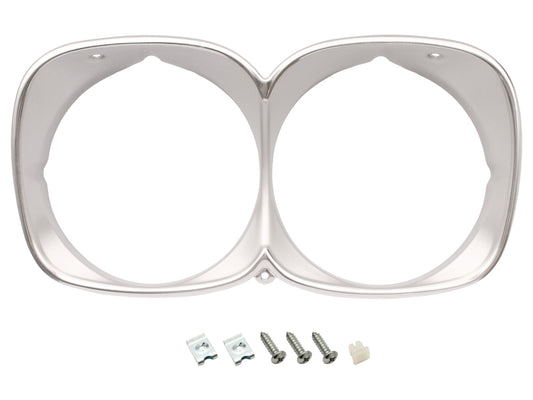 Headlight Rim Twin HQ Premier & LS Silver - HLR1008A