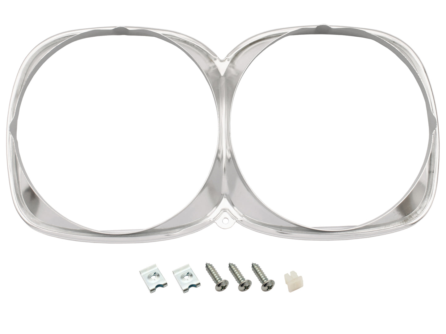 Headlight Rim Twin HQ Premier & LS Silver - HLR1008A