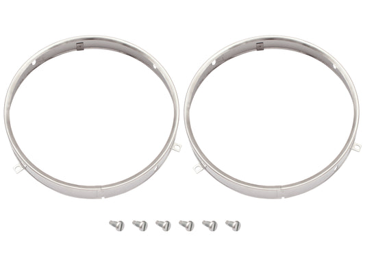 Headlight Retaining Rim Kit HK HT HG HQ LC 7" Pair - HLR1004