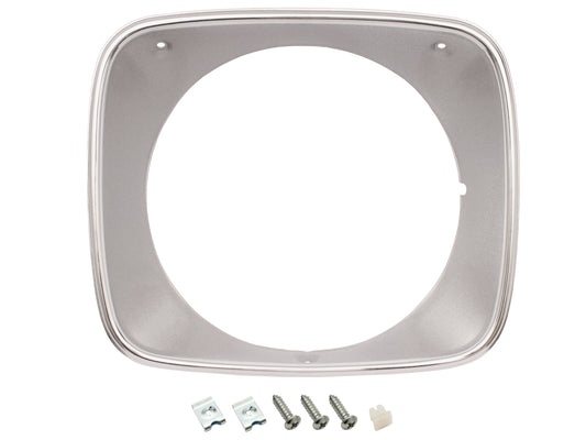 Holden Torana Headlight Surround Rim x1 SILVER LH LX + Fitting Screws - HLR1003