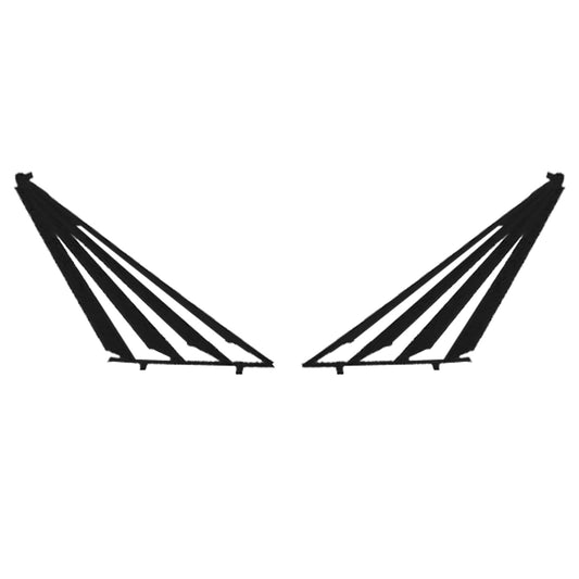 Rear Quarter Window Venetian Blind Pair (Black – Fan) Holden VP VR VS Sedan - HM0261B