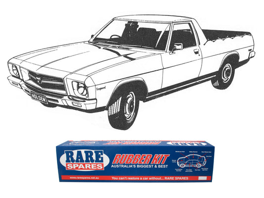 Body Rubber Kit Holden HQ Ute (Black) - HQ2