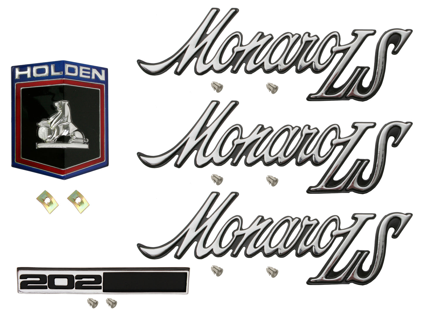 Badge Kit HQ Holden Monaro LS 202 - HQBK10