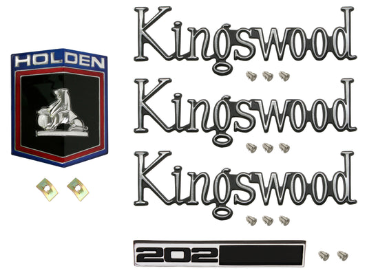 Badge Kit HQ Holden Kingswood 202 - HQBK3