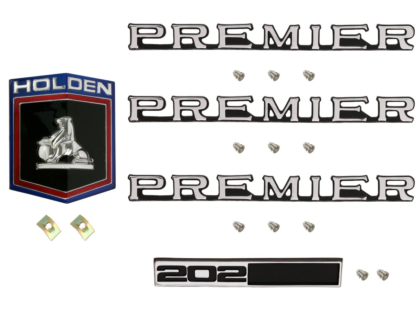 Badge Kit HQ Holden Premier 202 - HQBK5