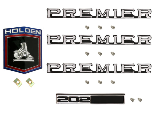 Badge Kit HQ Holden Premier 202 - HQBK5