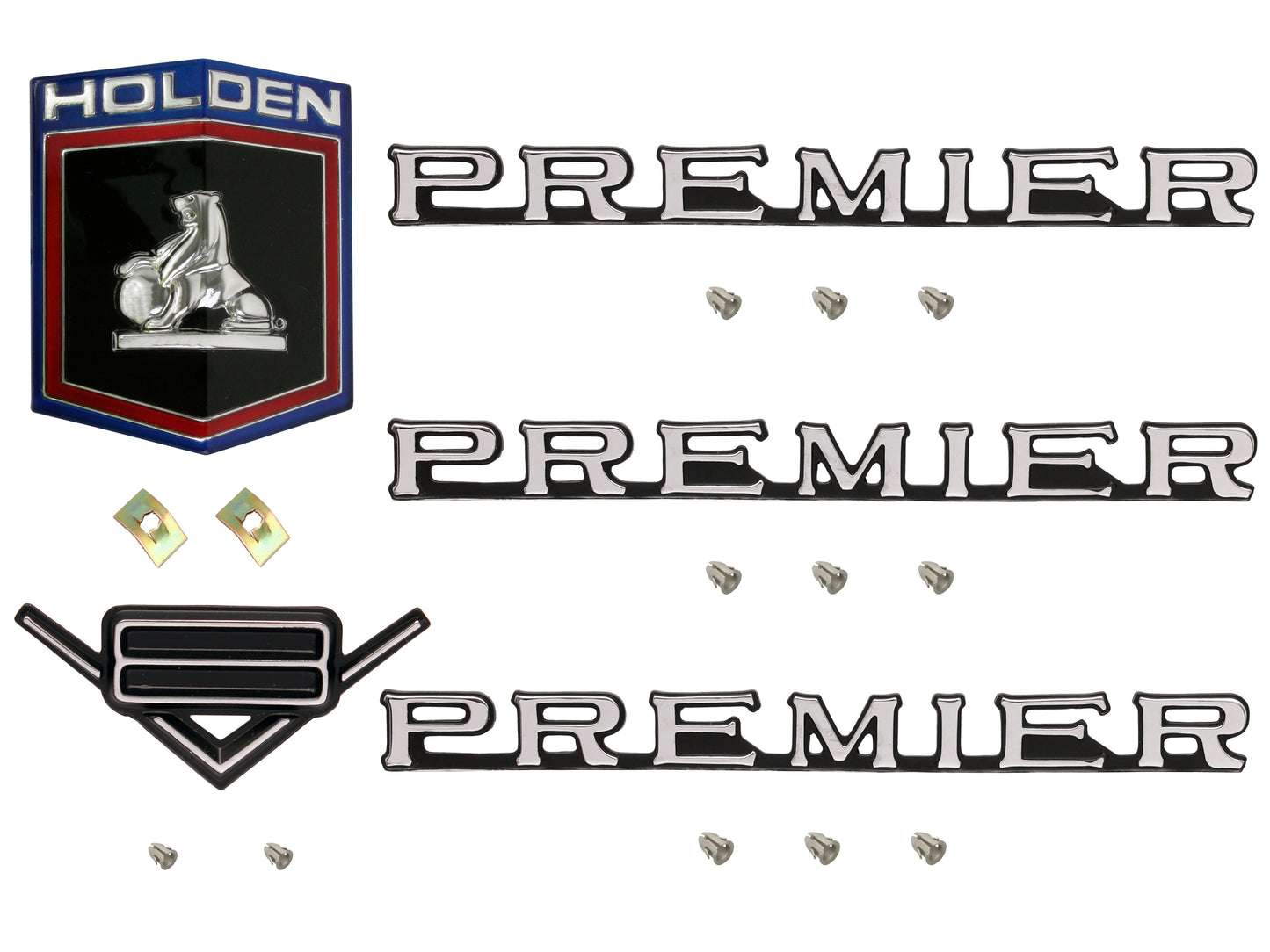Badge Kit HQ Holden Premier V8 - HQBK6