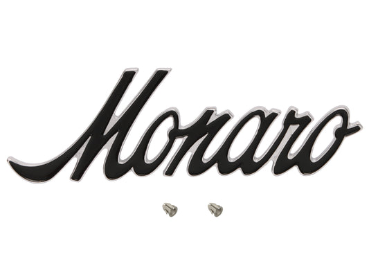 Holden - MONARO - Badge x1 BLACK Guard / Fender HQ HJ  emblem  gts - B1009