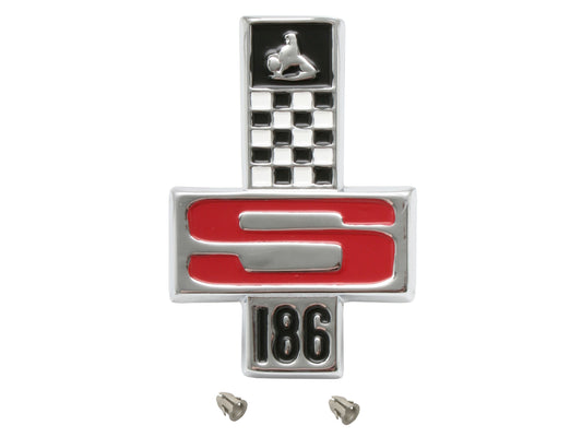 Badge "186s" HR Fender Boot HG 6 Cyl GTS Fend Boot - B1040