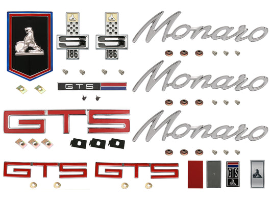 Badge Kit HT Holden Monaro GTS 186S - HTBK17