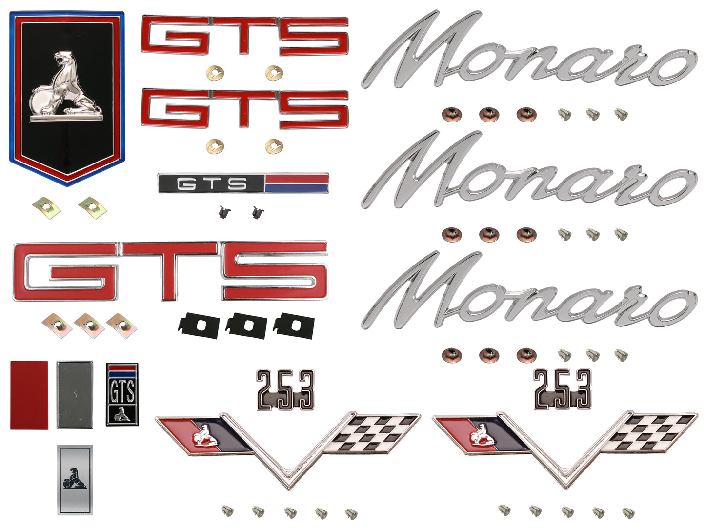 Badge Kit HT Holden Monaro GTS 253 - HTBK18