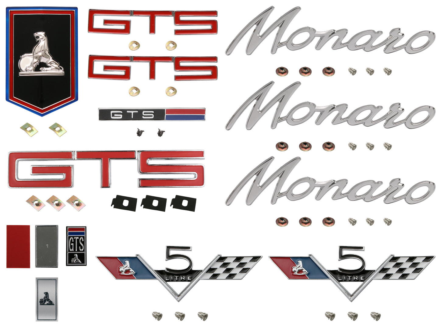 Badge Kit HT Holden Monaro GTS 307 - HTBK19