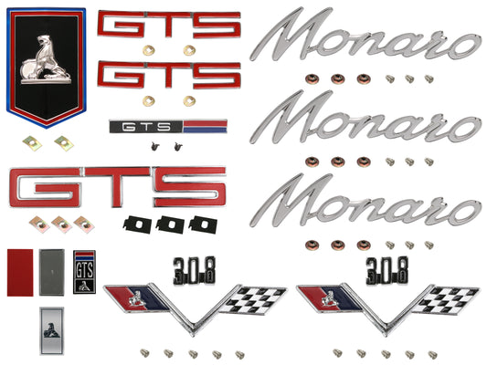 Badge Kit HT Holden Monaro GTS 308 - HTBK20