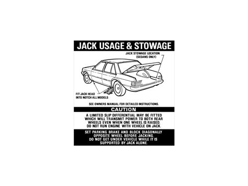 Decal Jack Usage XE - JD2005