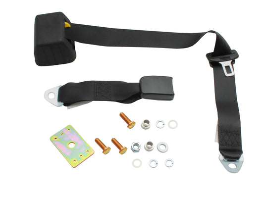 Seat Belt Universal Inertia Top Rear Parcel Shelf Mount 275mm Fixed Webb Buckle - K1511