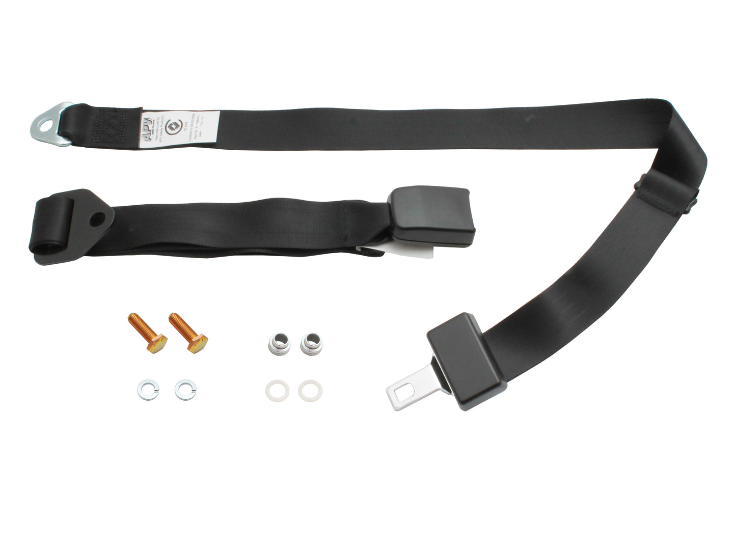 Seat Belt Centre Lap (Black - Adjustable Web Stalk) Holden / Ford - K2258
