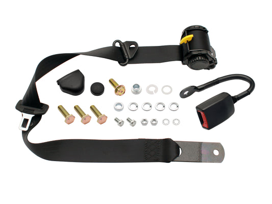 Seat Belt Inertia Black WB Statesman & 1Tonne RH Buckets 80-88 - K3626