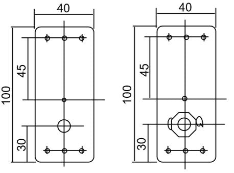 Seat Belt Reinforcing Plate Off Centre 100 x 40mm - K4418