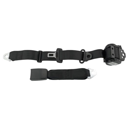 Under Parcel Shelf Mount Inertia Seat Belt (Black - 275mm Web Stalk) Holden VB VC VH SLE Sedan - K8861
