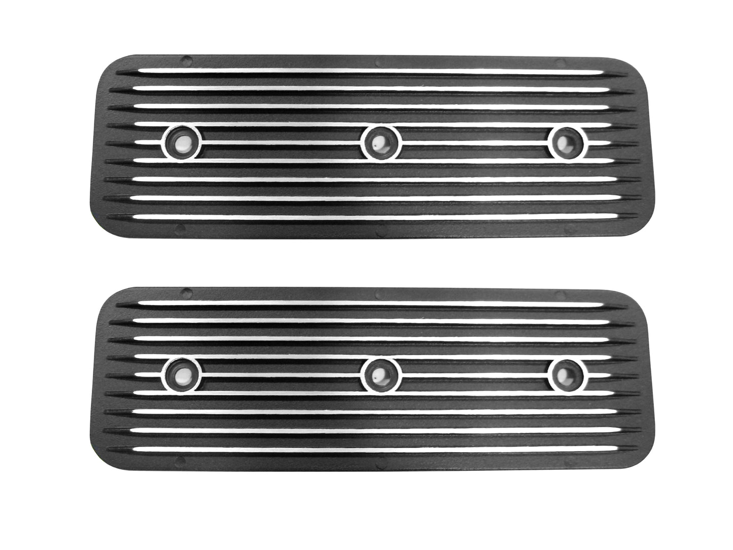 Engine Side Plates Black Alloy 6 Cyl Red Motor - KC171B