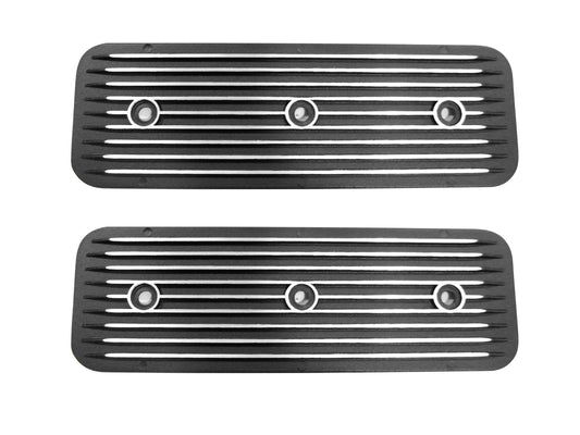 Engine Side Plates Black Alloy 6 Cyl Red Motor - KC171B