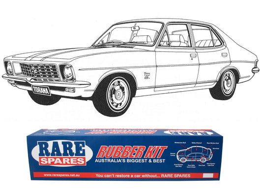 Body Rubber Kit Torana LC LJ Sedan Mid Brown - LC2MB