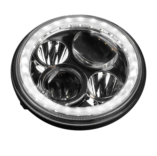 STEDI Iris 7” LED Headlight (Sealed, w/ Parker) - LEDMOTO-IRIS-7