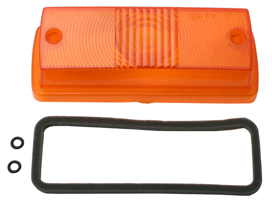 Lens & Gasket Front Indicator LC LJ Amber RHF - LFT1020