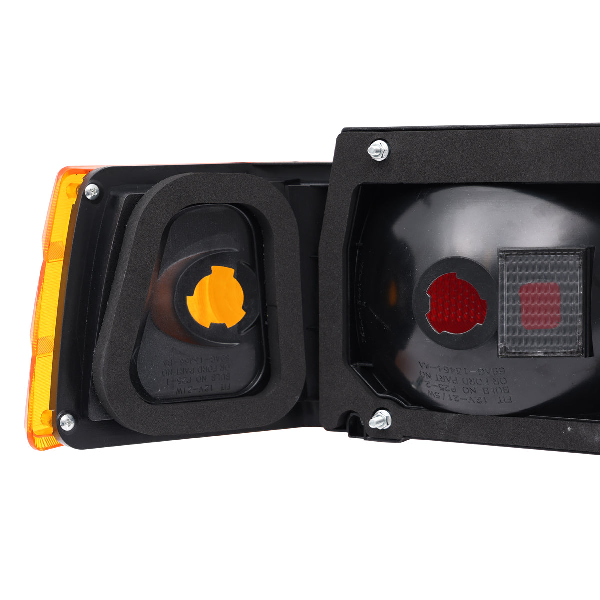 Tail Light Assembly Pair (Amber Indicator) Ford XD Falcon Sedan - LRS2066
