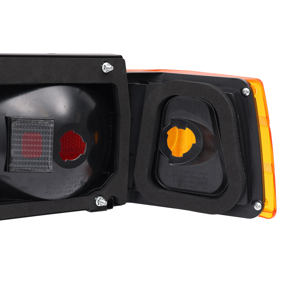 Tail Light Assembly Pair (Amber Indicator) Ford XD Falcon Sedan - LRS2066