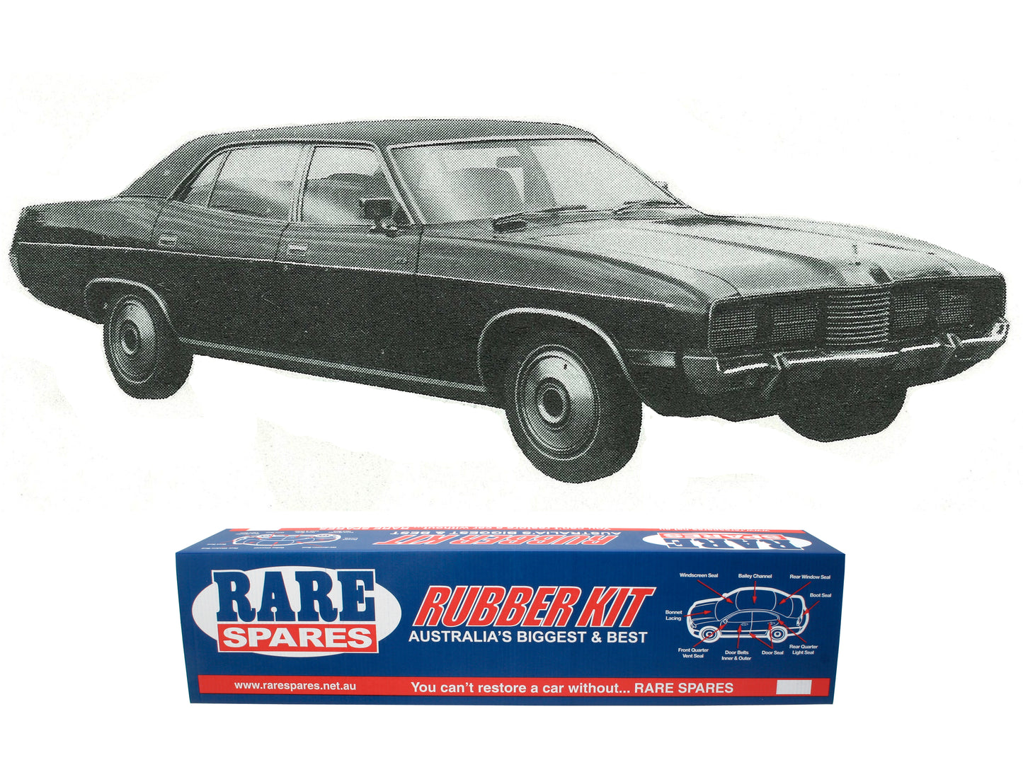 Body Rubber Kit Ford LTD 73-76 Sedan - LTD1