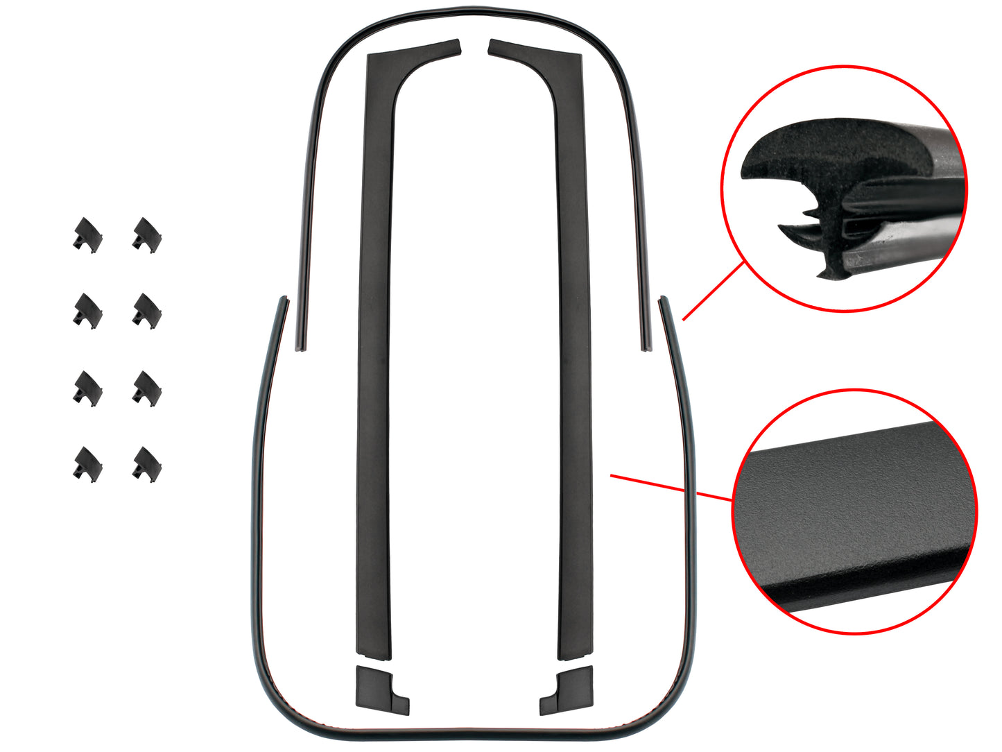 Windscreen Moulding Kit VL Commodore Grain Finish - M39445