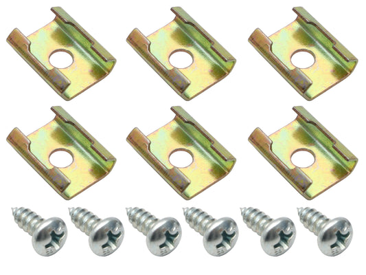 Universal Moulding Metal Push On With Screw Clip Kit - MB0006