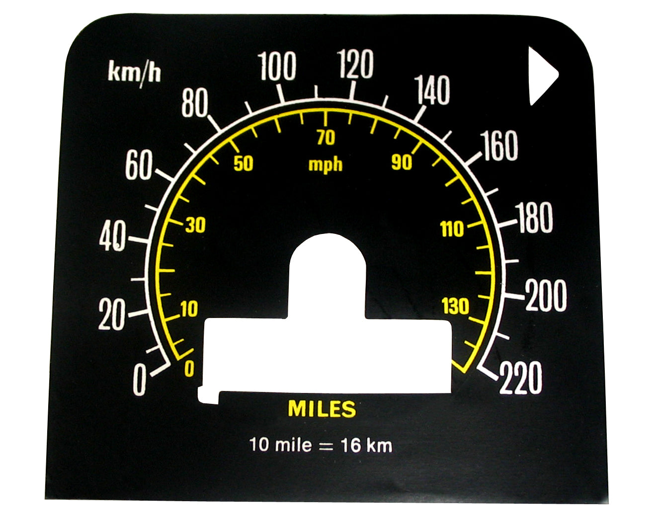Decal Metric Speedo Conversion HQ GTS - MSC2102