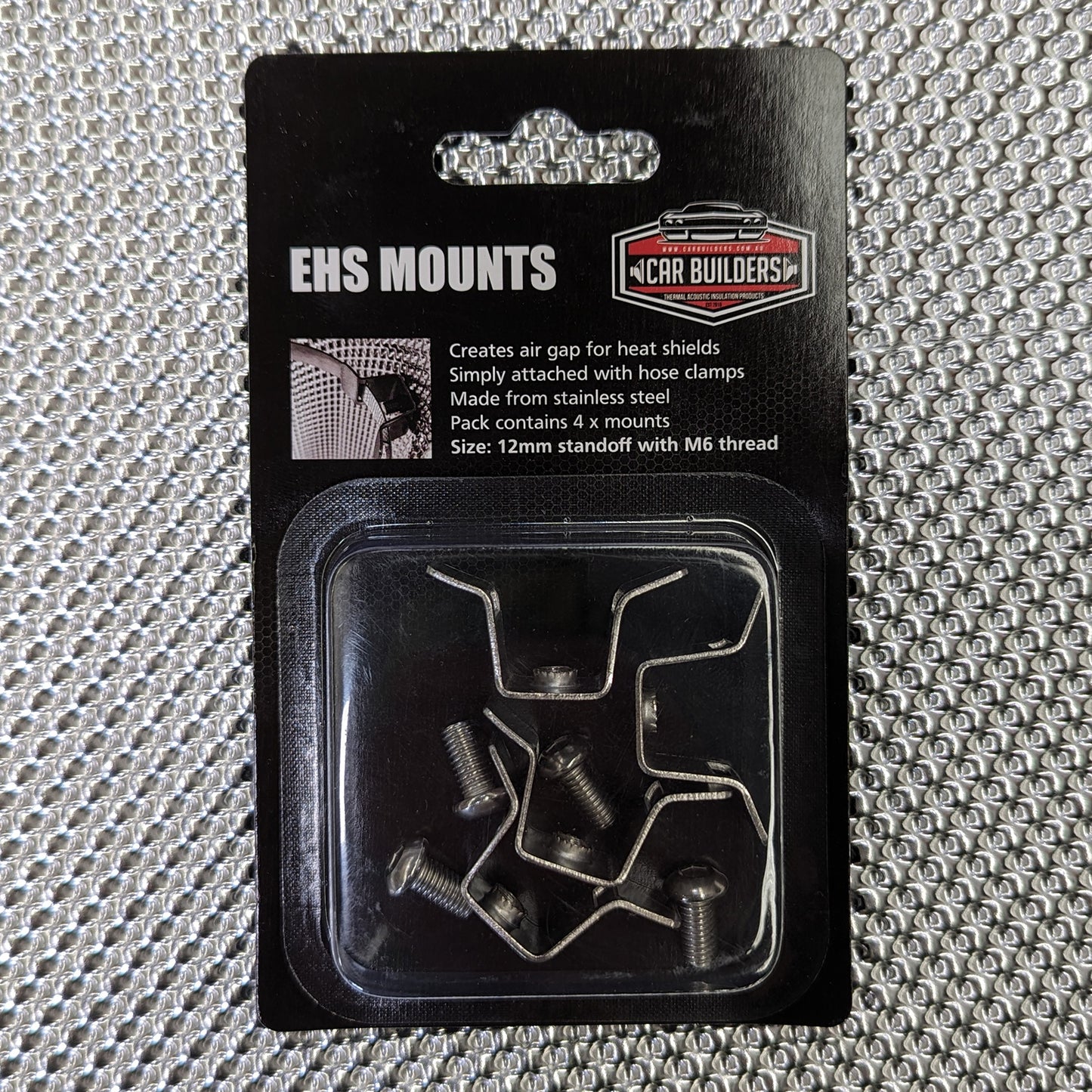 Car Builders Exhaust Heat Shield Mount Pack - MTPK