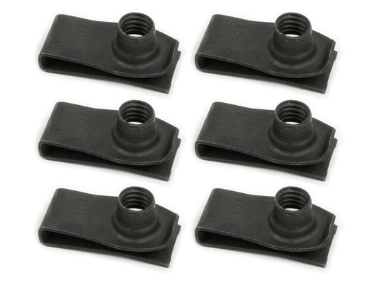 Universal J Nut Kit 5/16" - 18 Black 6 Pcs - NJ0002