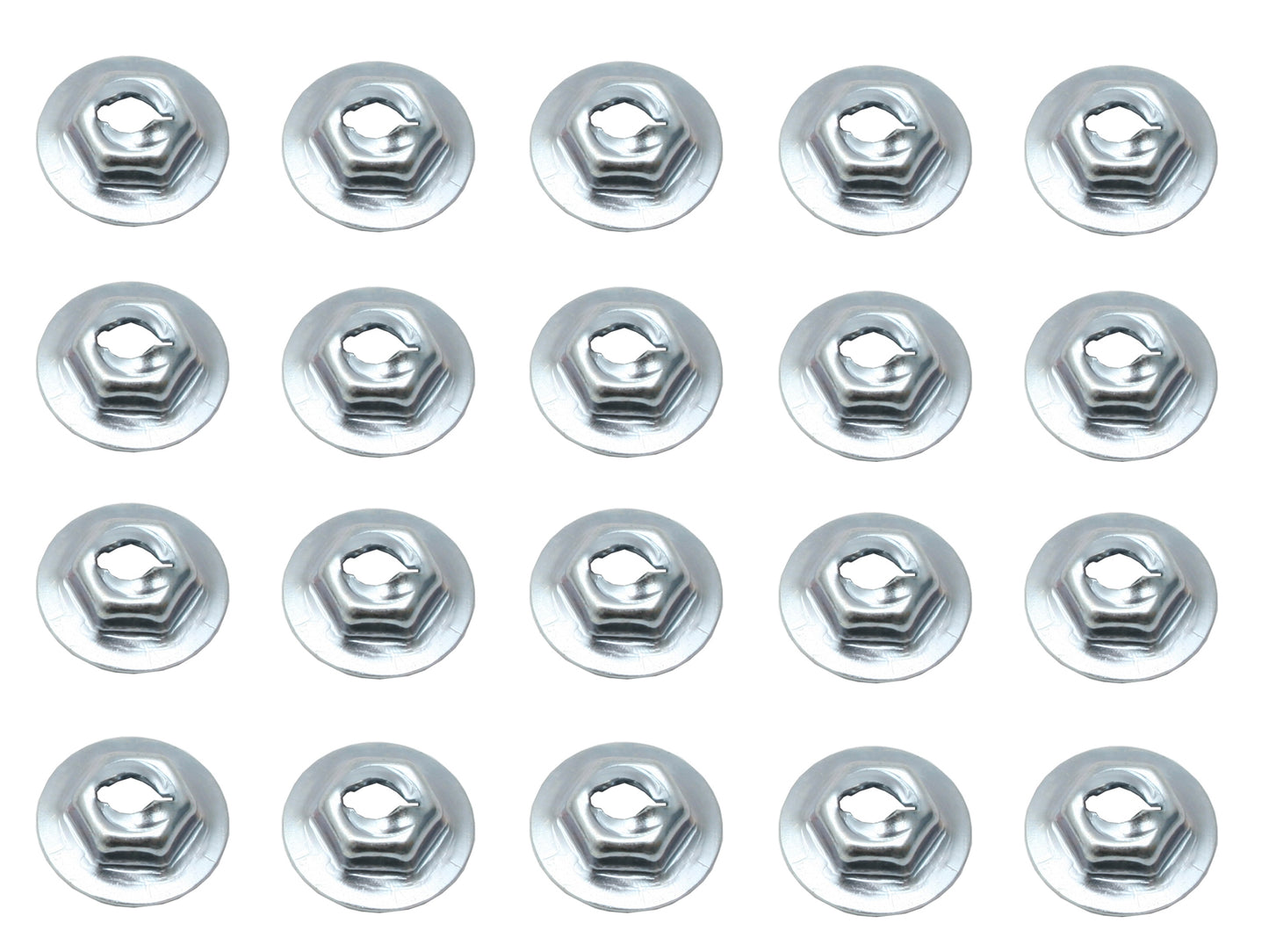 Universal Speed Nut Kit 1/8" Stud 5/16" Hex 17/32" 20pcs - NS0010