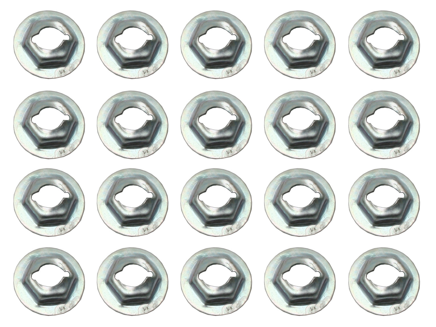 Universal Speed Nut Kit 1/4" Stud 7/16" Hex 11/16" 20pcs - NS0014