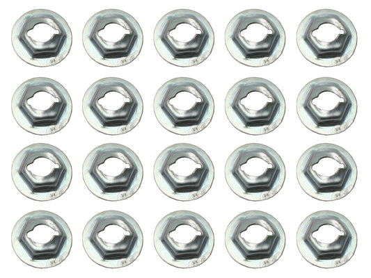 Universal Speed Nut Kit 1/4" Stud 7/16" Hex 11/16" 20pcs - NS0014