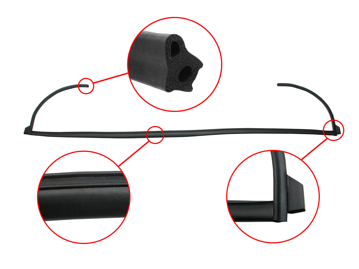 Tailgate Seal Lower Wagon XR XT XW XY With Out Upper Ends - RBS2053