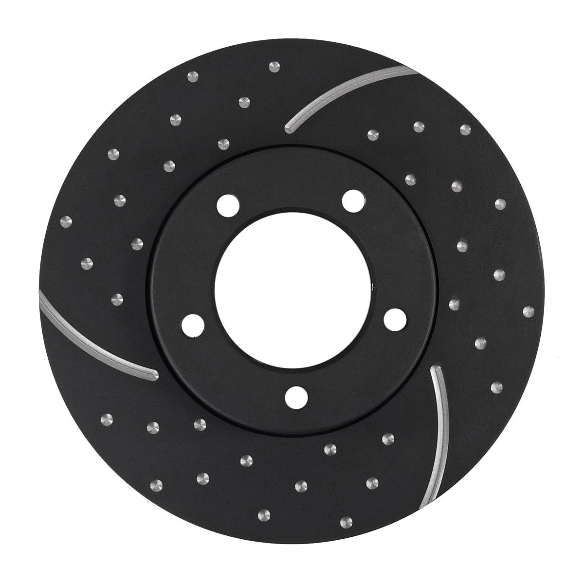 RDA Front Disc Brake Rotor Pair (Slotted & Dimpled) Ford XR XT ZA ZB 6Cyl - RDA104D